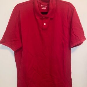 St. John's Bay Men's Vibrant Red Heritage Polo